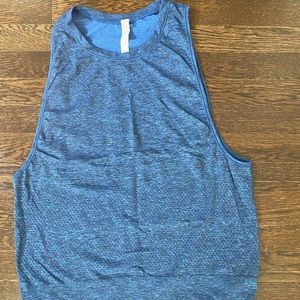 Lululemon Blue Mesh Muscle Tank, Size 8